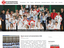 Tablet Screenshot of karatekrosno.pl